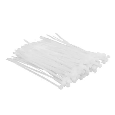 Produktbild von TOP TOOLS Kabelbinder 100er Set Set Kabelmanagement Kabelbinderset 2.5x100mm, Weiß