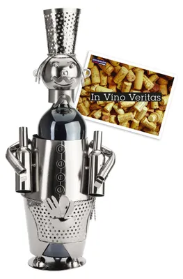 Immagine prodotto di BRUBAKER Portabottiglie Bartender Scultura in metallo Regalo