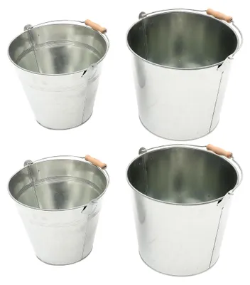 Produktbild von Mehrzweck-Ascheeimer aus Eisen mit Deckel und Griff für Kamin und Holzofen