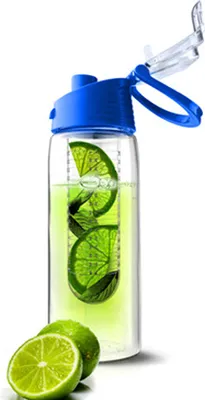 Obrázek produktu pro Asobu Pure Flavour 2 Go, 600 ml, Denní používání, Turistika, Sporty, Modrá, Průhledná, Tritan, Odklápěcí víčko