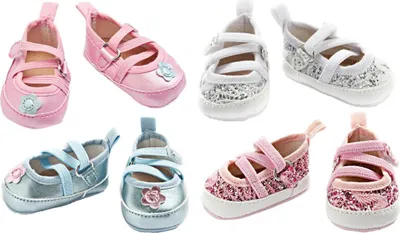 Image de Ballerines de poupée 38-45 cm assorties, 1 pièce