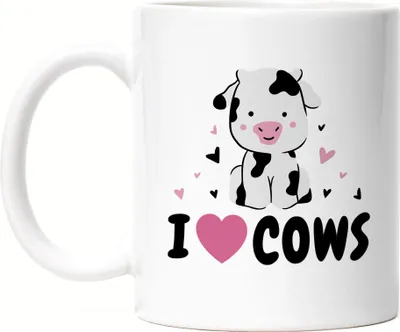 Produktbild von I Love Cows Tasse Kuh-Fans Kuh-Liebhaber Milchkuh Landwirt Geschenkidee