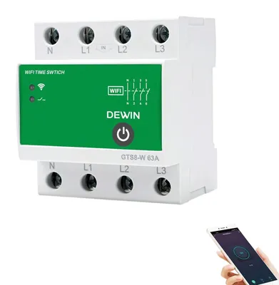 Smart WiFi Zeitschaltuhr 4P 63A 220V Tuya App