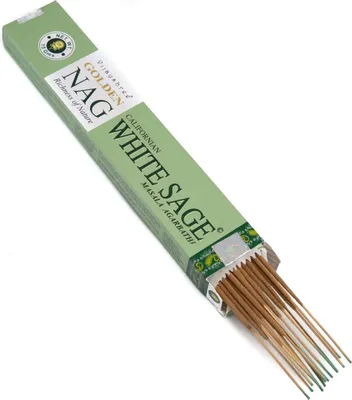 Produktbild von Räucherstäbchen Golden Nag 15 g Weißer Salbei