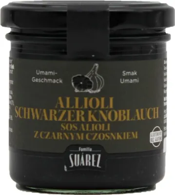 Produktbild von Familia Suárez Allioli schwarzer Knoblauch 135g