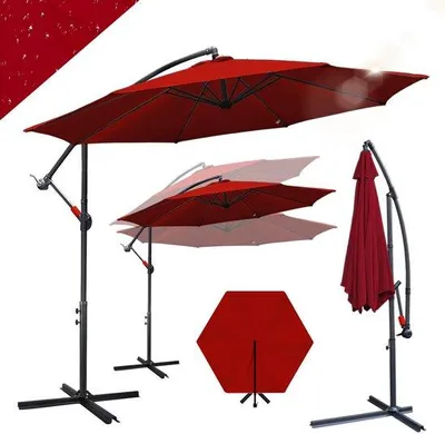 Productafbeelding van Zonnescherm, 3 meter rond - Duurzame schaduwoplossing voor terras en tuin