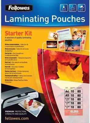Produktbild von Fellowes Laminierfolie Ehance Starter Pack 80Mikron matt 50P