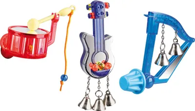 Produktbild von Karlie Muzik - Vogelspielzeug - Kunststoff - Sortiert - 8 cm