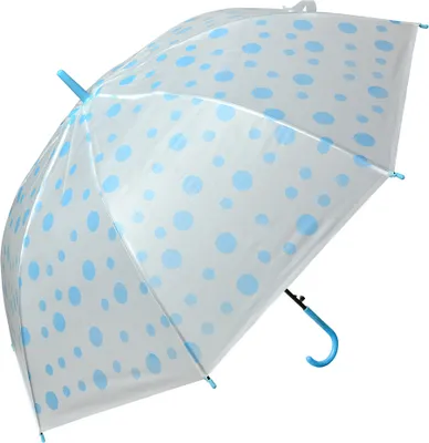 Produktbild von Clayre & Eef Kinderregenschirm Ø 88x71 cm Blau Weiß Kunststoff