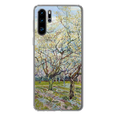 Produktbild von MuchoWow® Handyhülle Schutzhülle Hülle für Huawei P30 Pro Blühender Obstgarten - Vincent van Gogh Silikon Softcase Handy Hülle - Schutzdeckel