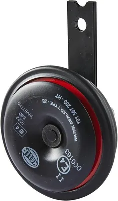 Image de Klaxon 113 dB(A) 90mm rot schwarz Hochton HELLA 12 V
