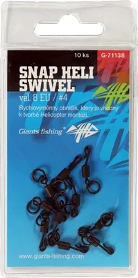 Image de Giants fishing Swivel Snap Heli size 8 10pcs