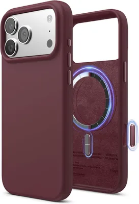 Produktbild von Elago MagSafe Silikonhülle für iPhone 17 Pro Max Burgund