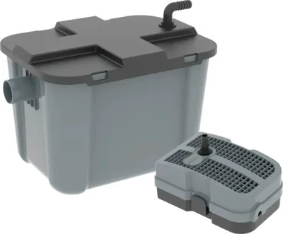 Produktbild von HEISSNER rybníkový filter kompletná filtračná súprava s filtračným médiom 44 W 8000l/h prietokový filter pre rybníky s maximálnym objemom 6000 l s 9 W UVC čističom