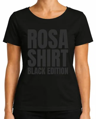 Produktbild von Rosa T-Shirt Black Edition Lustiger Spruch Ironie Gothic Damen T-Shirt, Schwarz, S
