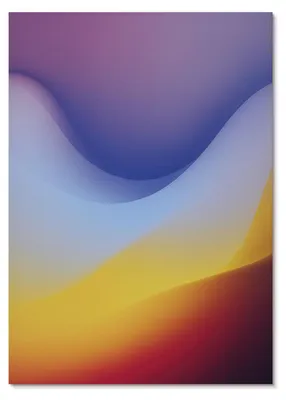 Produktbild von POSTER - 42x59 cm (A2) - Maria "Vibe" Conti - Farbwellen, beruhigende Modernität - Wandbild für Wohnzimmer Schlafzimmer & Flur, Modernes Poster Wanddeko, Ungerahmt