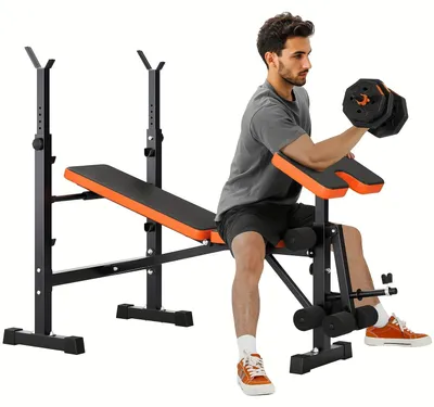 Produktbild von Hantelbank – Trainingsbank – Fitnessbank – Gewichtheberbank – Verstellbar und klappbar