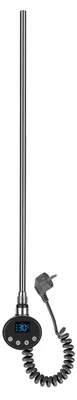 Productafbeelding van Ikodm verwarmingselement voor badradiator, 600W, slimme WiFi-bediening, G1/2-aansluiting, thermostaat 5-70°C, 24-uurs timer, antracietkleur