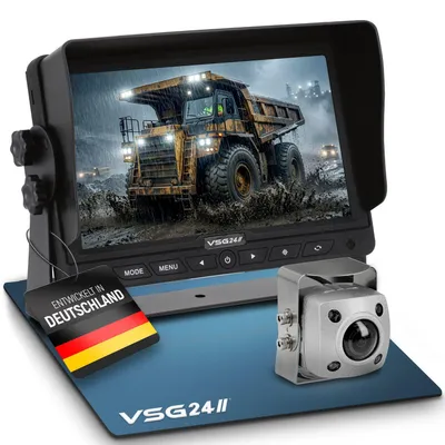 Produktbild von 7" Rückfahrkamera Set IP69K | PRO-Expert 1080P HD | 155 ° | IP69K | Videoaufzeichnung | RVS-24135