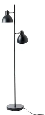 Produktbild von Stehlampe Stehleuchte Standleuchte standlampe Bodenlampe Leseleuchte Innenbeleuchtung Skagen 2 Schirme schwarz