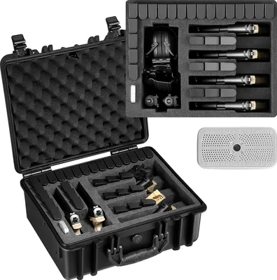 Zdjęcie produktu dla Walizka Vevor Hard Case Na 6 Pistoletów Wodoodporna Ip67 Z Pianką Xpe