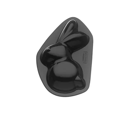 Produktbild von Original Kaiser Motiv- Kuchenform Hase Henry 0,5l, Backform Hase antihaftbeschichtet, Kuchenform Ostern, Backform Ostern, Schwarz