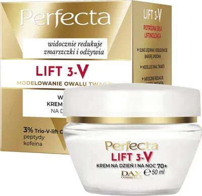 Zdjęcie produktu dla Perfecta Lift 3-V Wygładzający krem liftingujący na dzień i na noc 70+, 50 ml