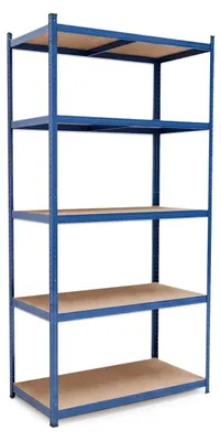 Productafbeelding van Opbergrek - Blauw - 875 kg - 200 x 100 x 60 cm - Steekrek kelderrek