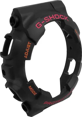 Produktbild von Casio G-Shock Bezel Lünette schwarz Resin orange / rote Schrift GA-140