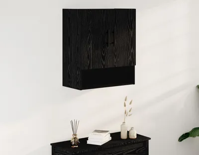 Produktbild von Möbel Wandschrank Schwarz Eiche 60x31x70 cm Holzwerkstoff - Kommoden 862942