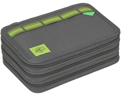 Produktbild von Lässig School Triple Pencil Case Unique anthracite