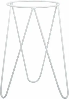 Produktbild von Blumenständer, Blumenbeet Modern Metall, Loft, Weiß 45cm