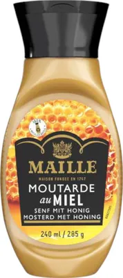 Produktbild von Maille Senf mit Honig 240 ml Squeeze-Flasche Dijon-Senf Sauce Würze