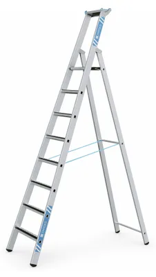 Produktbild von Zarges gebördelte Stufen-Stehleiter R13step S 8 Stufen