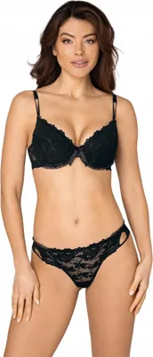 Zdjęcie produktu dla RÓŻA Carmen Biustonosz Push up CZARNY 75B