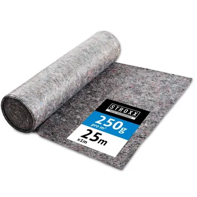 Produktbild von Stroxx Malervlies – Abdeckvlies 250 g/m² mit Anti-Rutsch PE-Film für Malerarbeiten & Umzüge