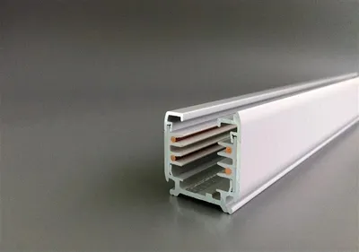 Produktbild von DOTLUX 3 Phasen-Stromschiene, 1 m, weiss matt