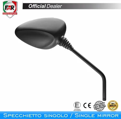 Immagine prodotto di Specchietto manubrio omologato FAR 7633 sinistro nero