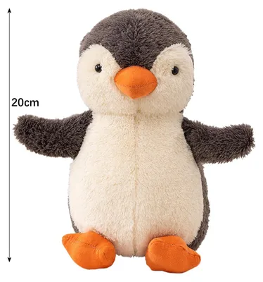 Obrázok produktu pre Mäkká plyšová hračka – tučniak, 20 cm, pre deti