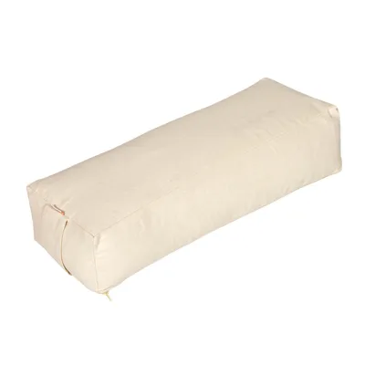 Produktbild von yogabox Yoga und Pilates Rechteckbolster BASIC - natur 60 x 20 x 14 cm Buchweizenschalen