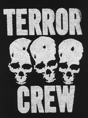 Obrázok produktu pre Terror Crew – nášivka, čierno-biela