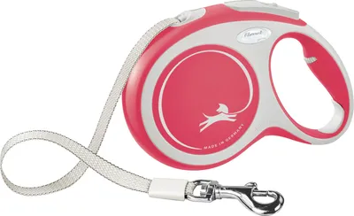 Produktbild von Flexi New Comfort L Tape 8 m, Hund, Rückziehbare Leine, Rot, Band, 50 kg, Einfarbig