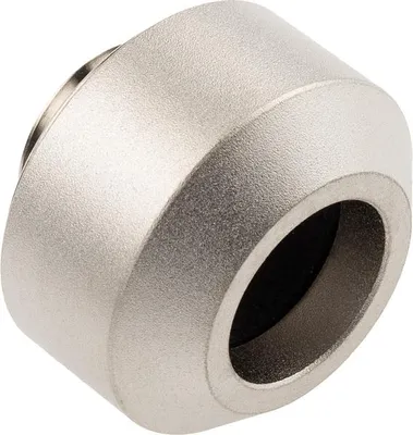 Image de Optimus op-fit-hard-12mm Raccord rigide en nickel pour tube, nickel satiné