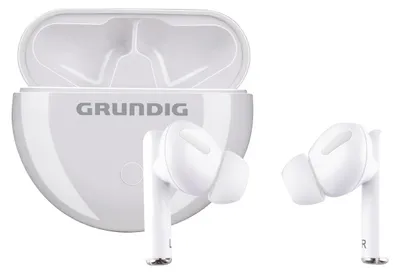 Produktbild von GRUNDIG Kabellose Bluetooth-Kopfhörer - True Wireless Sport Earbuds - Kopfhörer bis zu 9 Stunden de Wiedergabe - USB-C Schnellladung - Komfortable Passform - White
