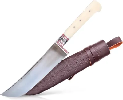 Produktbild von Usbekischer Messer – Pchak, 29 cm Hülsenstahl Kochmesser Handarbeit Küchenmesser