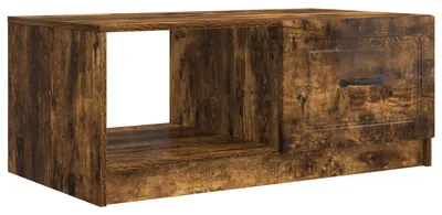 Zdjęcie produktu dla Stolik kawowy vidaXL z dębu w kolorze wędzonym, 90 x 50 x 37 cm, materiał drewnopochodny