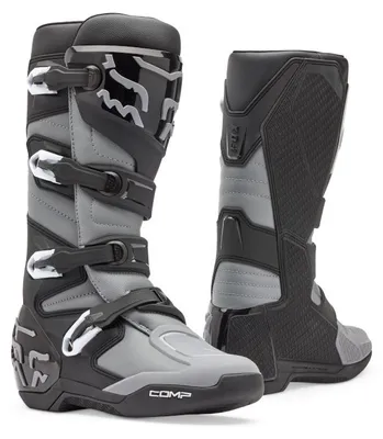 Produktbild von FOX Comp Motocross Stiefel, schwarz/grau, 10.5