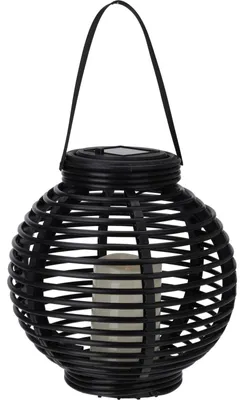 Produktbild von Solarlaterne, schwarze Kugel, Ø 21 cm