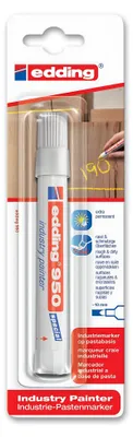 Produktbild von Edding - Filzstift 950 Pastenmarker Industrie rund 10mm weiß Blister à 1 Stück