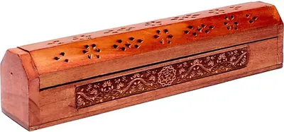 Produktbild von Räucherstäbchenbrenner und Aufbewahrungsbox Om – Packung mit 2 Stück – 31 x 5,5 x 6 cm